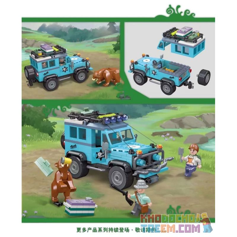 JIESTAR 59213 non  NGOÀI TRỜI CUỘC PHIÊU LƯU HOANG DÃ bộ đồ chơi xếp lắp ráp ghép mô hình City Thành Phố 277 khối