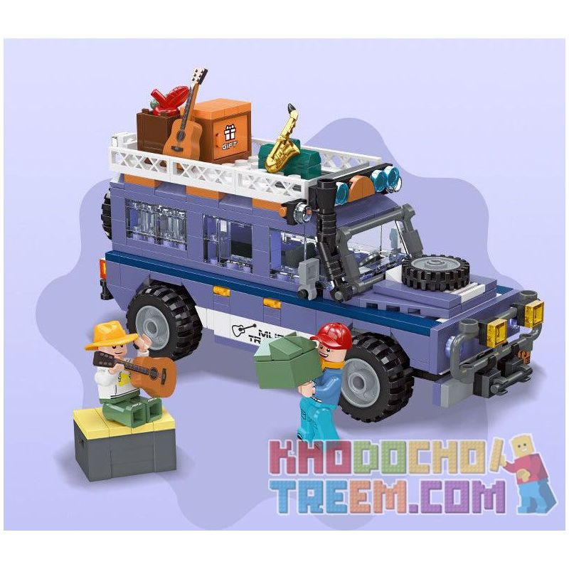 JIESTAR 59213 non  NGOÀI TRỜI CUỘC PHIÊU LƯU HOANG DÃ bộ đồ chơi xếp lắp ráp ghép mô hình City Thành Phố 277 khối