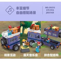 JIESTAR 59213 non  NGOÀI TRỜI CUỘC PHIÊU LƯU HOANG DÃ bộ đồ chơi xếp lắp ráp ghép mô hình City Thành Phố 277 khối