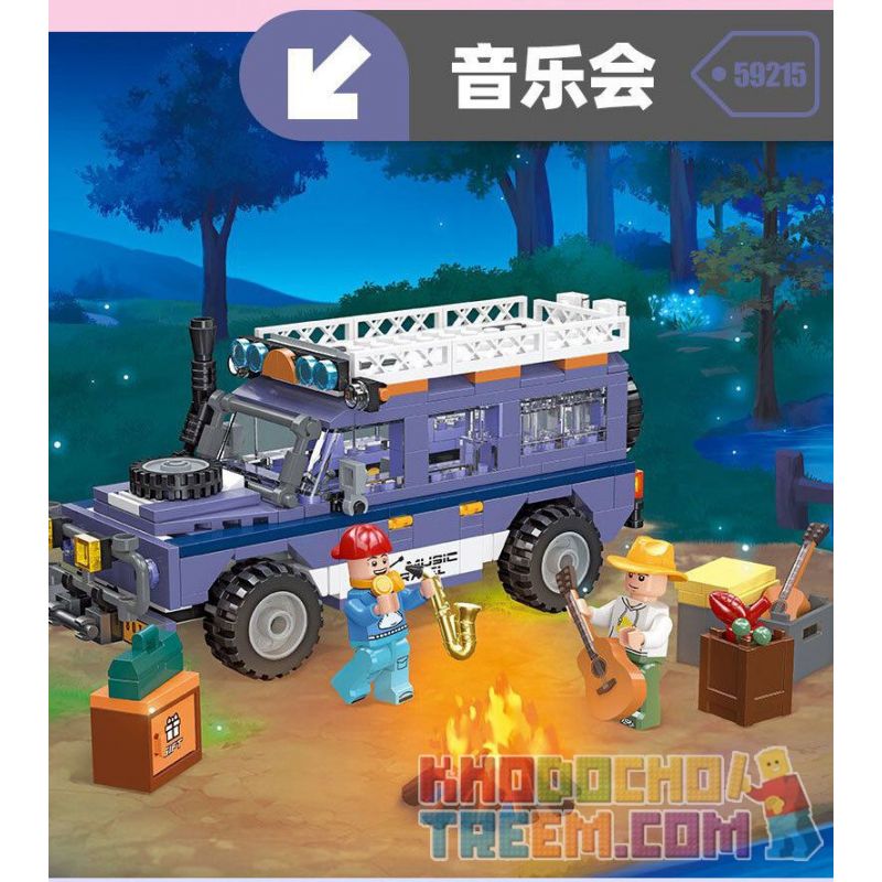 JIESTAR 59213 non  NGOÀI TRỜI CUỘC PHIÊU LƯU HOANG DÃ bộ đồ chơi xếp lắp ráp ghép mô hình City Thành Phố 277 khối