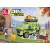 JIESTAR 59212 non  NGOÀI TRỜI CẮM TRẠI VÀ RVING bộ đồ chơi xếp lắp ráp ghép mô hình City Thành Phố 297 khối
