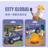 JIESTAR 59212 non  NGOÀI TRỜI CẮM TRẠI VÀ RVING bộ đồ chơi xếp lắp ráp ghép mô hình City Thành Phố 297 khối