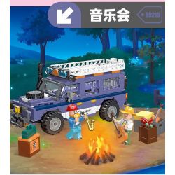 JIESTAR 59212 non  NGOÀI TRỜI CẮM TRẠI VÀ RVING bộ đồ chơi xếp lắp ráp ghép mô hình City Thành Phố 297 khối