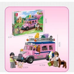JIESTAR 59212 non  NGOÀI TRỜI CẮM TRẠI VÀ RVING bộ đồ chơi xếp lắp ráp ghép mô hình City Thành Phố 297 khối