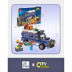 JIESTAR 59212 non  NGOÀI TRỜI CẮM TRẠI VÀ RVING bộ đồ chơi xếp lắp ráp ghép mô hình City Thành Phố 297 khối