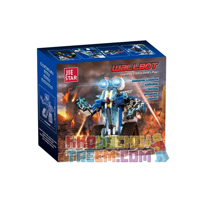 JIESTAR JJ9021 9021 non  ROBOT THU THẬP THÔNG TIN bộ đồ chơi xếp lắp ráp ghép mô hình  WALLBOT Kỹ Thuật Công Nghệ Cao Mô Hình Phương Tiện 472 khối