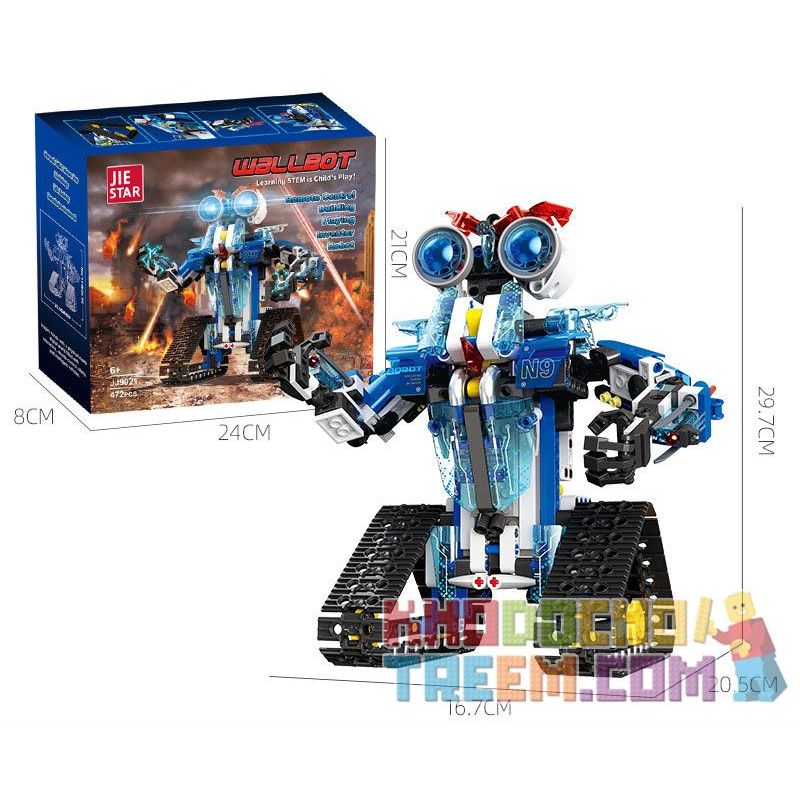 JIESTAR JJ9021 9021 non  ROBOT THU THẬP THÔNG TIN bộ đồ chơi xếp lắp ráp ghép mô hình  WALLBOT Kỹ Thuật Công Nghệ Cao Mô Hình Phương Tiện 472 khối