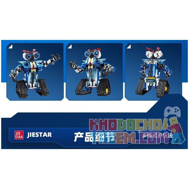 JIESTAR JJ9021 9021 non  ROBOT THU THẬP THÔNG TIN bộ đồ chơi xếp lắp ráp ghép mô hình  WALLBOT Kỹ Thuật Công Nghệ Cao Mô Hình Phương Tiện 472 khối