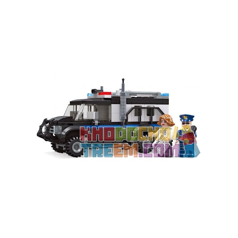 JIESTAR 54113 non Lego THÀNH PHỐ TOÀN CẦU XE CHỐNG CHÁY NỔ bộ đồ chơi xếp lắp ráp ghép mô hình City RIOT TRUCK 200 khối