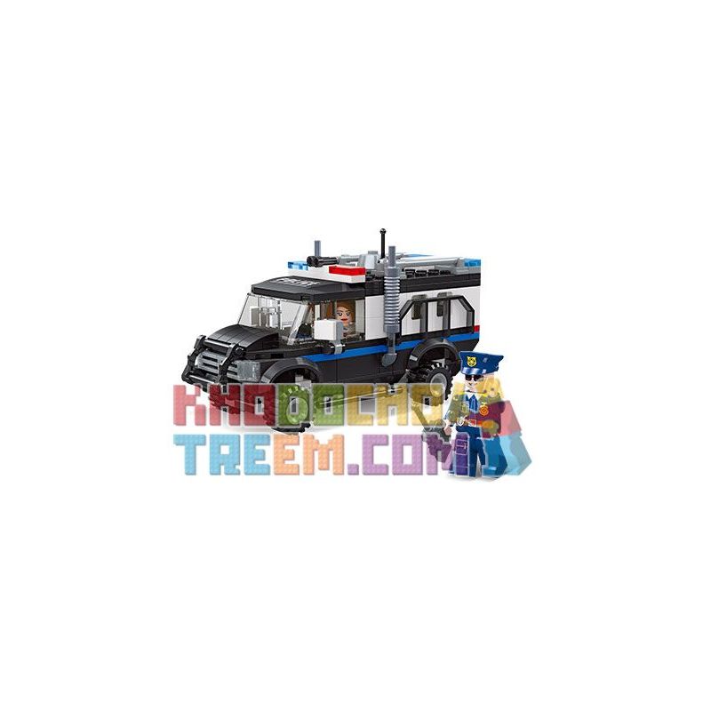 JIESTAR 54113 non  THÀNH PHỐ TOÀN CẦU XE CHỐNG CHÁY NỔ bộ đồ chơi xếp lắp ráp ghép mô hình City RIOT TRUCK 200 khối