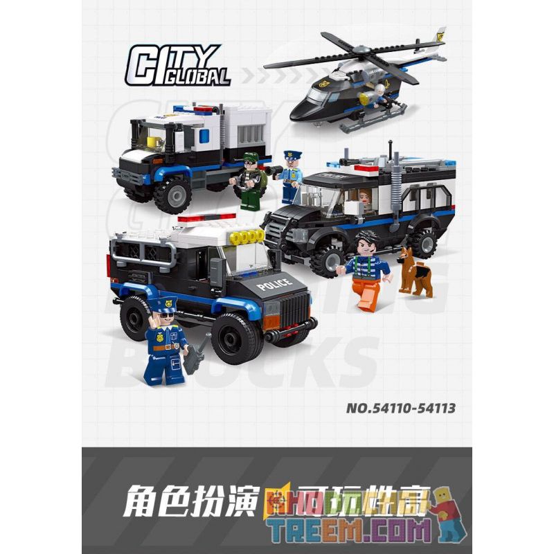 JIESTAR 54113 non  THÀNH PHỐ TOÀN CẦU XE CHỐNG CHÁY NỔ bộ đồ chơi xếp lắp ráp ghép mô hình City RIOT TRUCK 200 khối