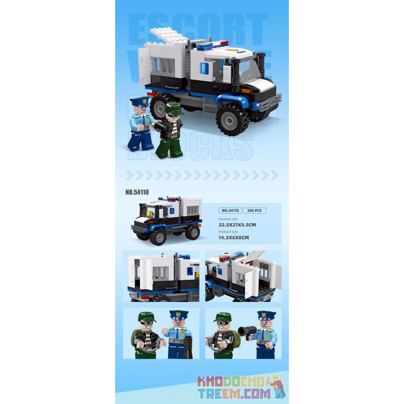 JIESTAR 54113 non  THÀNH PHỐ TOÀN CẦU XE CHỐNG CHÁY NỔ bộ đồ chơi xếp lắp ráp ghép mô hình City RIOT TRUCK 200 khối