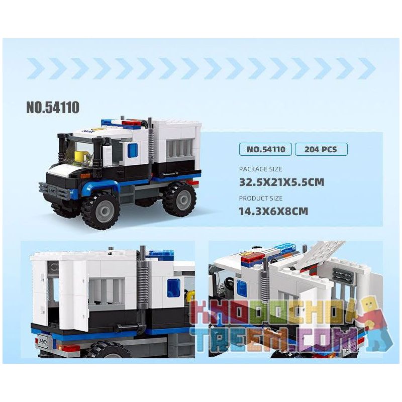 JIESTAR 54113 non  THÀNH PHỐ TOÀN CẦU XE CHỐNG CHÁY NỔ bộ đồ chơi xếp lắp ráp ghép mô hình City RIOT TRUCK 200 khối