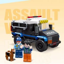 JIESTAR 54113 non  THÀNH PHỐ TOÀN CẦU XE CHỐNG CHÁY NỔ bộ đồ chơi xếp lắp ráp ghép mô hình City RIOT TRUCK 200 khối