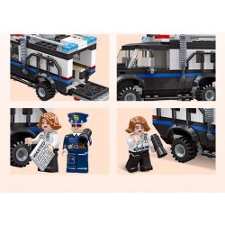 JIESTAR 54113 non  THÀNH PHỐ TOÀN CẦU XE CHỐNG CHÁY NỔ bộ đồ chơi xếp lắp ráp ghép mô hình City RIOT TRUCK 200 khối