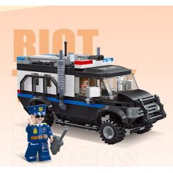 JIESTAR 54113 non  THÀNH PHỐ TOÀN CẦU XE CHỐNG CHÁY NỔ bộ đồ chơi xếp lắp ráp ghép mô hình City RIOT TRUCK 200 khối