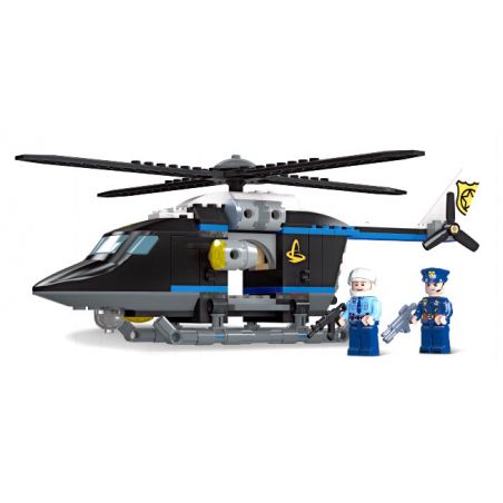 JIESTAR 54111 non  THÀNH PHỐ TOÀN CẦU TRỰC THĂNG SWAT bộ đồ chơi xếp lắp ráp ghép mô hình City POLICE HELICOPTER 194 khối