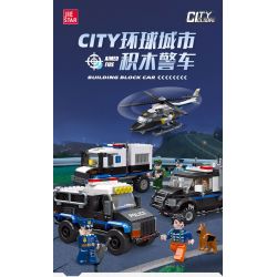 JIESTAR 54111 non  THÀNH PHỐ TOÀN CẦU TRỰC THĂNG SWAT bộ đồ chơi xếp lắp ráp ghép mô hình City POLICE HELICOPTER 194 khối