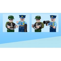 JIESTAR 54111 non  THÀNH PHỐ TOÀN CẦU TRỰC THĂNG SWAT bộ đồ chơi xếp lắp ráp ghép mô hình City POLICE HELICOPTER 194 khối