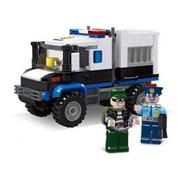 JIESTAR 54110 non  THÀNH PHỐ TOÀN CẦU XE HỘ TỐNG bộ đồ chơi xếp lắp ráp ghép mô hình City ESCORT VEHICLE 204 khối