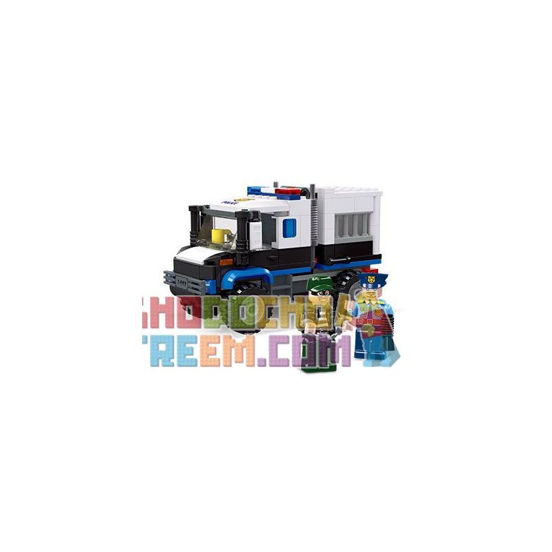 JIESTAR 54110 non  THÀNH PHỐ TOÀN CẦU XE HỘ TỐNG bộ đồ chơi xếp lắp ráp ghép mô hình City ESCORT VEHICLE 204 khối