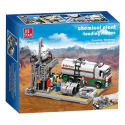 JIESTAR JJ9016 9016 non  NHÀ MÁY HÓA CHẤT TRẠM VẬN CHUYỂN KHÍ TỰ NHIÊN bộ đồ chơi xếp lắp ráp ghép mô hình City CHEMICAL PLANT LOADING STATION Thành Phố 721 khối