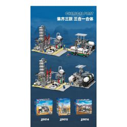 JIESTAR JJ9016 9016 non  NHÀ MÁY HÓA CHẤT TRẠM VẬN CHUYỂN KHÍ TỰ NHIÊN bộ đồ chơi xếp lắp ráp ghép mô hình City CHEMICAL PLANT LOADING STATION Thành Phố 721 khối
