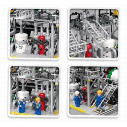 JIESTAR JJ9016 9016 non  NHÀ MÁY HÓA CHẤT TRẠM VẬN CHUYỂN KHÍ TỰ NHIÊN bộ đồ chơi xếp lắp ráp ghép mô hình City CHEMICAL PLANT LOADING STATION Thành Phố 721 khối