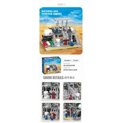 JIESTAR JJ9015 9015 non  NHÀ MÁY HÓA CHẤT PHÒNG THÍ NGHIỆM KHÍ ĐỐT TỰ NHIÊN bộ đồ chơi xếp lắp ráp ghép mô hình City CHEMICAL PLANT CHEMICALS LABORATORY Thành Phố 717 khối