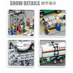 JIESTAR JJ9015 9015 non  NHÀ MÁY HÓA CHẤT PHÒNG THÍ NGHIỆM KHÍ ĐỐT TỰ NHIÊN bộ đồ chơi xếp lắp ráp ghép mô hình City CHEMICAL PLANT CHEMICALS LABORATORY Thành Phố 717 khối