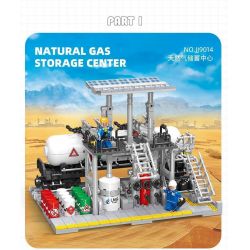 JIESTAR JJ9014 9014 non  NHÀ MÁY HÓA CHẤT TRUNG TÂM LƯU TRỮ KHÍ ĐỐT TỰ NHIÊN bộ đồ chơi xếp lắp ráp ghép mô hình City CHEMICAL PLANT NATURAL GAS STORAGE CENTER Thành Phố 704 khối
