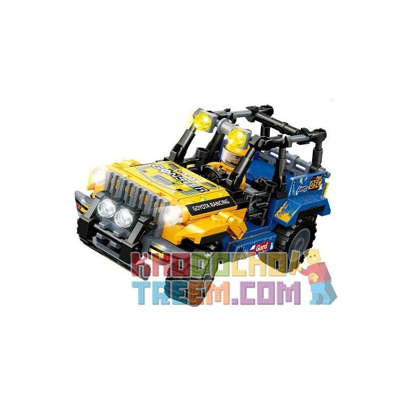 GUDI 10705A 10705B 10705C 10705D non  ĐUA XE THÀNH PHỐ 4 LOẠI WAR TIGER GREEN SHADOW SANDSTORM GUSTFUL WIND bộ đồ chơi xếp lắp ráp ghép mô hình Racers SPEED RACER Đua Tốc Độ 740 khối