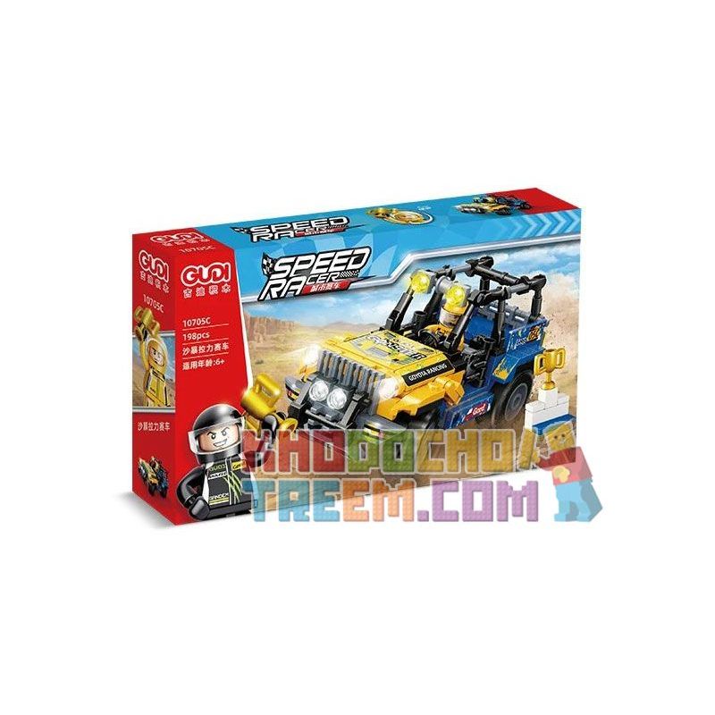 GUDI 10705A 10705B 10705C 10705D non  ĐUA XE THÀNH PHỐ 4 LOẠI WAR TIGER GREEN SHADOW SANDSTORM GUSTFUL WIND bộ đồ chơi xếp lắp ráp ghép mô hình Racers SPEED RACER Đua Tốc Độ 740 khối
