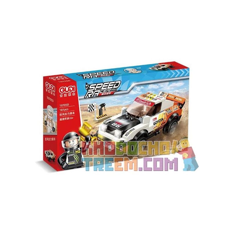 GUDI 10705A 10705B 10705C 10705D non  ĐUA XE THÀNH PHỐ 4 LOẠI WAR TIGER GREEN SHADOW SANDSTORM GUSTFUL WIND bộ đồ chơi xếp lắp ráp ghép mô hình Racers SPEED RACER Đua Tốc Độ 740 khối