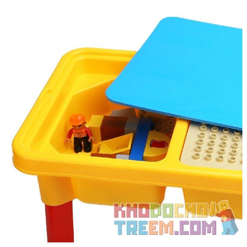 HYSTOYS HONGYUANSHENG AOLEDUOTOYS HG-1481 1481 HG1481 Xếp hình kiểu    Construction Site Công Trường Xây Dựng Có Bàn Hộp 56 khối