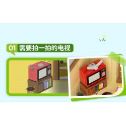 WEKKI 516413 non  CHIBI MARUKO-CHAN PHÒNG KHÁCH CỦA bộ đồ chơi xếp lắp ráp ghép mô hình Movie & Game Phim Và Trò Chơi