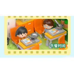 WEKKI 516412 non  CHIBI MARUKO-CHAN LỚP (4) NĂM THỨ BA CỦA bộ đồ chơi xếp lắp ráp ghép mô hình Movie & Game Phim Và Trò Chơi