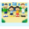 WEKKI 516412 non  CHIBI MARUKO-CHAN LỚP (4) NĂM THỨ BA CỦA bộ đồ chơi xếp lắp ráp ghép mô hình Movie & Game Phim Và Trò Chơi