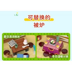 WEKKI 516412 non  CHIBI MARUKO-CHAN LỚP (4) NĂM THỨ BA CỦA bộ đồ chơi xếp lắp ráp ghép mô hình Movie & Game Phim Và Trò Chơi