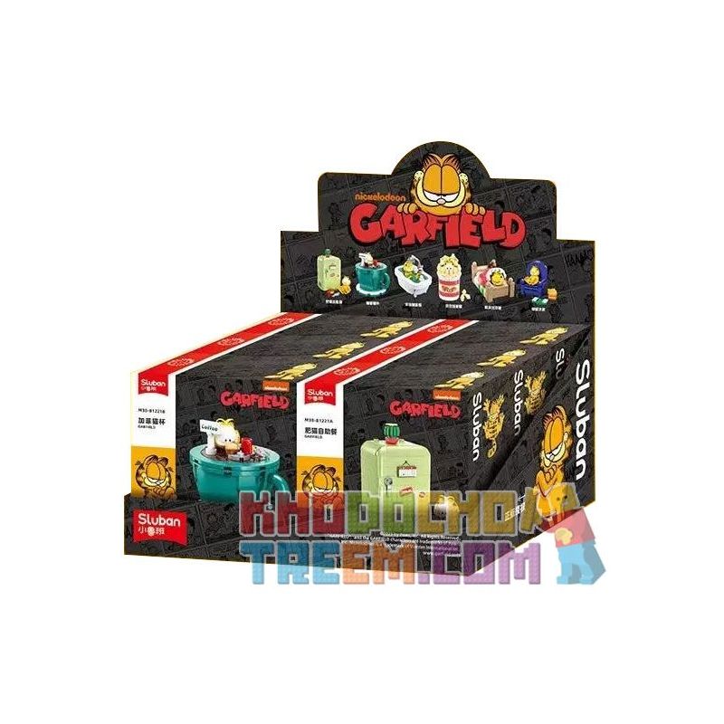 SLUBAN M38-B1221 B1221 1221 M38B1221 38-B1221 non  MÔ HÌNH GARFIELD 6 bộ đồ chơi xếp lắp ráp ghép mô hình Movie & Game Phim Và Trò Chơi