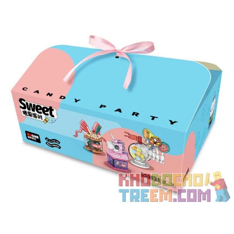 DECOOL BRICKCOOL 55003 non  TIỆC KẸO 12 MẪU bộ đồ chơi xếp lắp ráp ghép mô hình SWEET