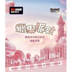 DECOOL BRICKCOOL 55003 non  TIỆC KẸO 12 MẪU bộ đồ chơi xếp lắp ráp ghép mô hình SWEET