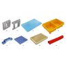 HYSTOYS HONGYUANSHENG AOLEDUOTOYS HG-1485 1485 HG1485 Xếp hình kiểu    Police Station Trại Giam Của Cảnh Sát Có Bàn Hộp 45 khối