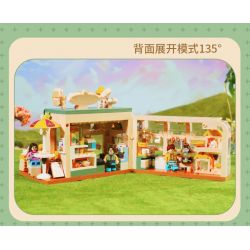 DECOOL BRICKCOOL 88006 non  QUÁN CÀ PHÊ MÈO bộ đồ chơi xếp lắp ráp ghép mô hình CUTE PET COFFEE SHOP