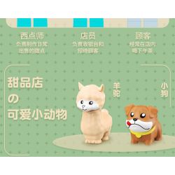 DECOOL BRICKCOOL 88006 non  QUÁN CÀ PHÊ MÈO bộ đồ chơi xếp lắp ráp ghép mô hình CUTE PET COFFEE SHOP