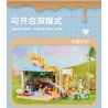 DECOOL BRICKCOOL 88006 non  QUÁN CÀ PHÊ MÈO bộ đồ chơi xếp lắp ráp ghép mô hình CUTE PET COFFEE SHOP