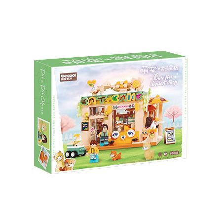 DECOOL BRICKCOOL 88005 non  CỬA HÀNG TRÁNG MIỆNG THÚ CƯNG DỄ THƯƠNG bộ đồ chơi xếp lắp ráp ghép mô hình CUTE PET DESSERT SHOP