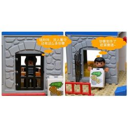 HYSTOYS HONGYUANSHENG AOLEDUOTOYS HG-1485 1485 HG1485 Xếp hình kiểu    Police Station Trại Giam Của Cảnh Sát Có Bàn Hộp 45 khối HYSTOYS HONGYUANSHENG AOLEDUOTOYS HG-1485 1485 HG1485 Xếp hình kiểu    Police Station Trại Giam Của Cảnh Sát Có Bàn Hộp 45 khối