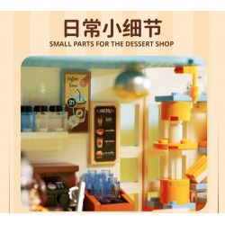 DECOOL BRICKCOOL 88005 non  CỬA HÀNG TRÁNG MIỆNG THÚ CƯNG DỄ THƯƠNG bộ đồ chơi xếp lắp ráp ghép mô hình CUTE PET DESSERT SHOP