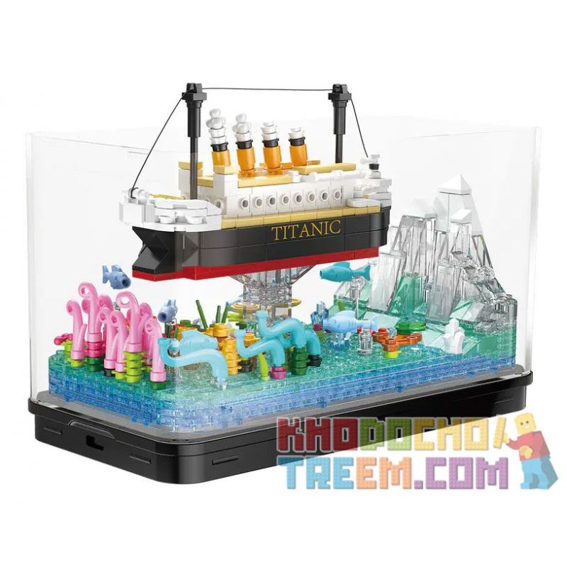 ZHEGAO 662009 non Lego CHUYẾN ĐI MƠ ƯỚC bộ đồ chơi xếp lắp ráp ghép mô hình OCEAN VIEW BOAT DREAM TRIP 579 khối